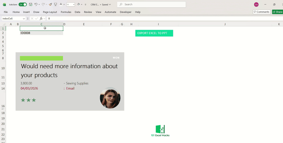 Export Excel Dashboard Ranges to PowerPoint Slides Automatically