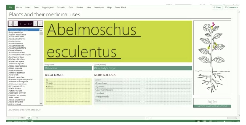 Medicinal Plants Database Tool