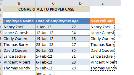 Excel Hack 1: Format contents in Excel documents to upper, proper or lower case