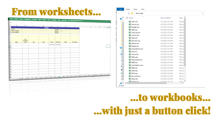 Excel Hack 92: Export sheets as individual Excel workbooks, in minutes!